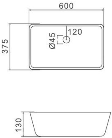 Раковина-чаша Gappo 60 GT404 Белая 