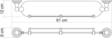 Полка WasserKRAFT Isar K-7324 