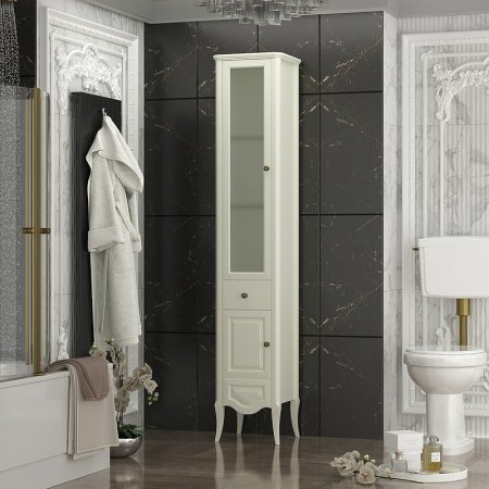 Шкаф пенал Opadiris Брунелла 38 L 00-00004351 Слоновая кость 