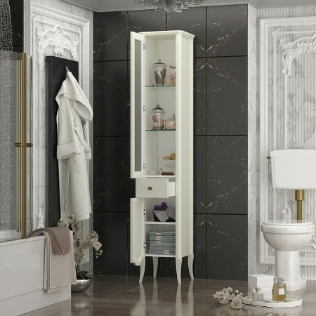 Шкаф пенал Opadiris Брунелла 38 L 00-00004351 Слоновая кость 