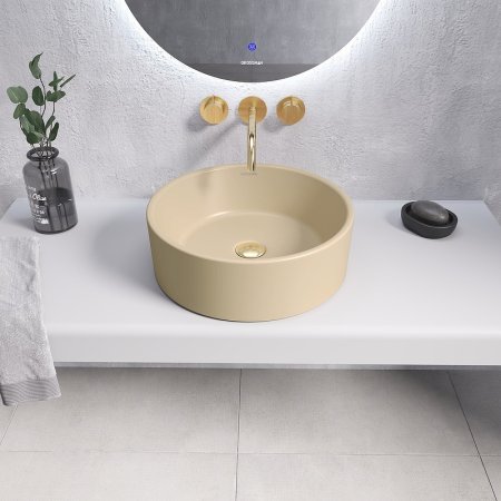 Раковина-чаша Grossman 40 GR-3013BEM Бежевая матовая 