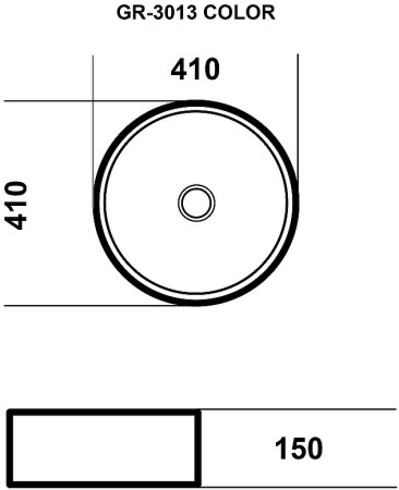 Раковина-чаша Grossman 40 GR-3013BEM Бежевая матовая 
