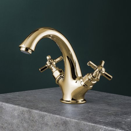 Смеситель для раковины Gattoni TRD TR320/18D0 Золото 24 карат 