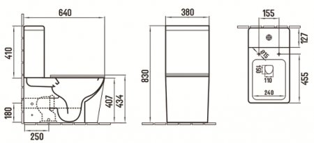 Унитаз компакт CeramaLux 2170AXMLG Зеленый матовый с бачком и сиденьем Микролифт 