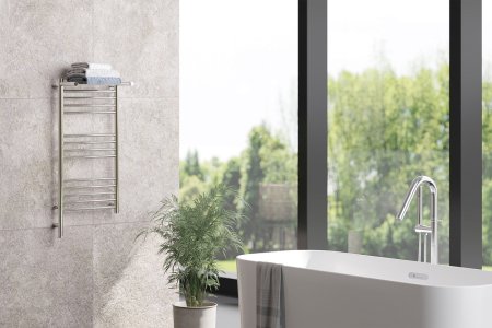 Полотенцесушитель электрический Сунержа Богема 3.0 80х40 R с 1 полкой 