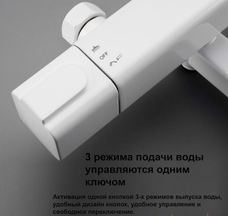 Душевая система Gappo G91 G2491-8 с термостатом Белая 