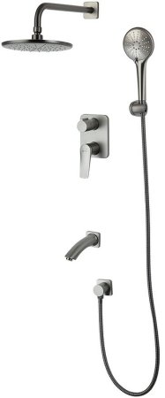 Душевая система Lemark Bronx LM3722GM Графит 