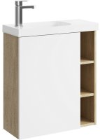 Корпус тумбы под раковину Aqwella Alba 60 L ALB0106LDD подвесной Дуб Давос