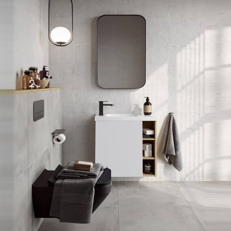 Корпус тумбы под раковину Aqwella Alba 60 L ALB0106LDD подвесной Дуб Давос 