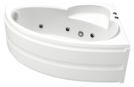 Акриловая ванна Bas Сагра 160x100 см R с гидромассажем 