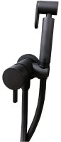 Гигиенический душ со смесителем Boheme Uno 467-B Черный матовый