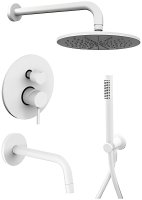 Душевая система Paffoni Light KITLIG019BO045 Белая матовая