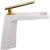 Смеситель для раковины Bronze de Luxe Quadro A919W Белый Золото 