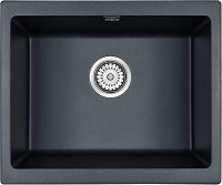 Мойка кухонная Paulmark Gera PM205546-BLM черный металлик