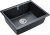 Мойка кухонная Paulmark Gera PM205546-BLM черный металлик 