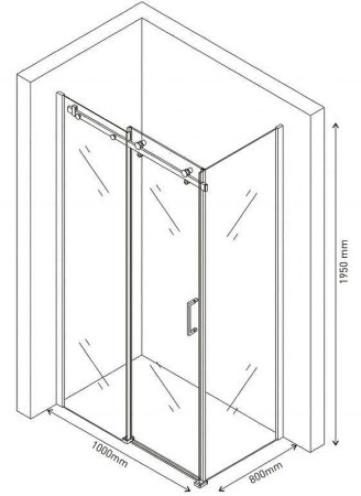 Душевой уголок Berges Gelios 100х80 061003 профиль Хром стекло прозрачное 