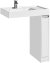 Тумба под раковину Aquaton Лондри 20 R 1A236101LH010 Белый глянец 