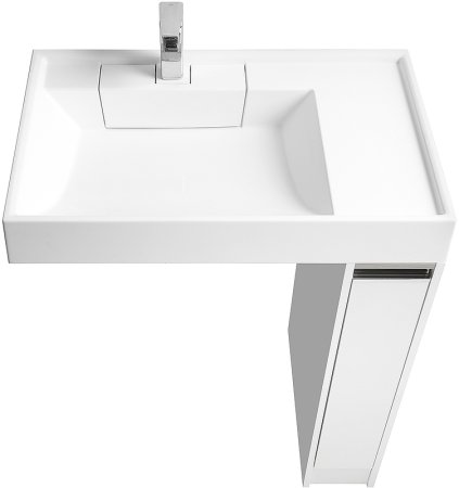 Тумба под раковину Aquaton Лондри 20 R 1A236101LH010 Белый глянец 