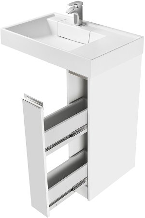 Тумба под раковину Aquaton Лондри 20 R 1A236101LH010 Белый глянец 