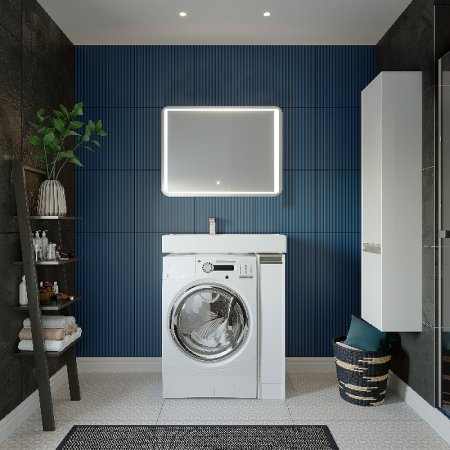 Тумба под раковину Aquaton Лондри 20 R 1A236101LH010 Белый глянец 