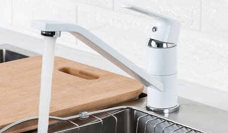 Смеситель для кухни Frap H31 F4931 Белый Хром 