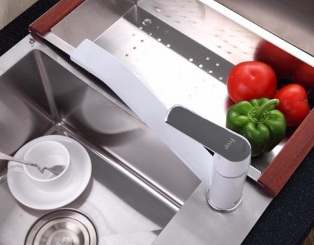Смеситель для кухни Frap H31 F4931 Белый Хром 