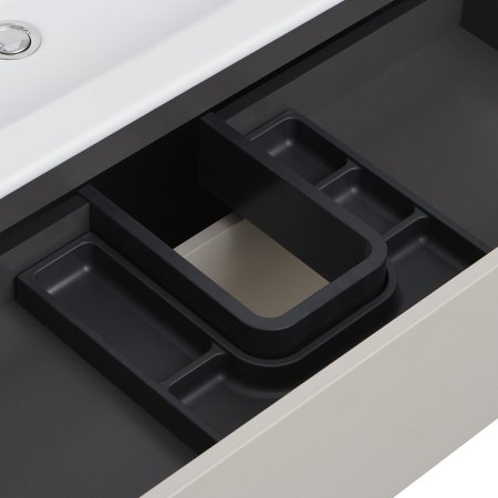 Тумба под раковину Aquaton Сохо 75 1A258101AJ9A0 подвесная Слэйт Галька серая 