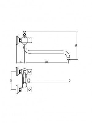 Смеситель для ванны HOFFNUNG HFG-9603A 