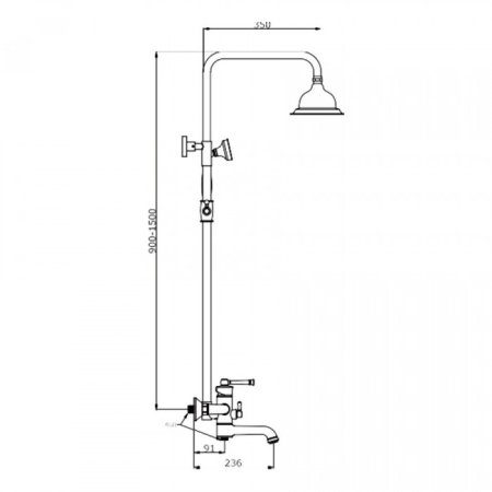 Душевая система ViEiR V283562 Хром 