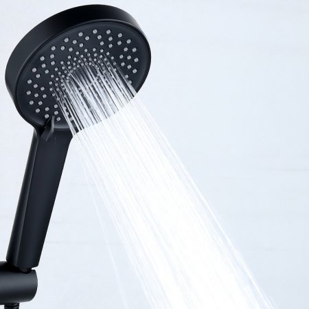 Душевая система Bond Cube B03-9588 Черная матовая 