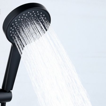 Душевая система Bond Cube B03-9588 Черная матовая 