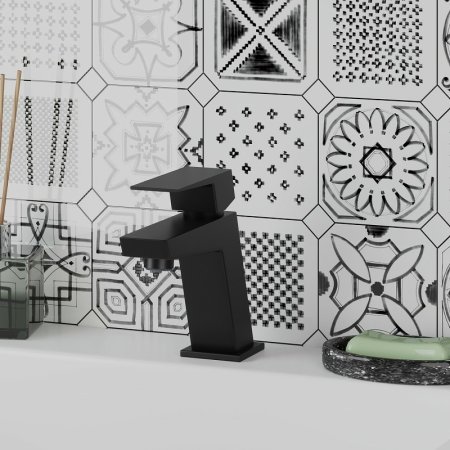 Смеситель для раковины Paini Torre 98YO205 Черный матовый 