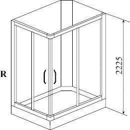 Душевая кабина Timo Ilma 102 R 