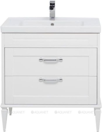 Тумба с раковиной Aquanet Денвер 80 белый 