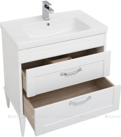 Тумба с раковиной Aquanet Денвер 80 белый 