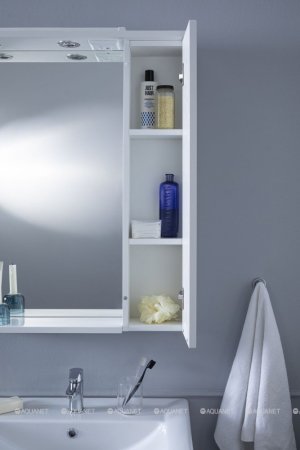 Зеркало-шкаф Aquanet Гретта 70 белый 