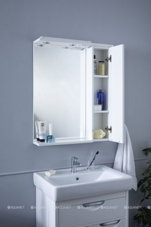 Зеркало-шкаф Aquanet Гретта 70 белый 