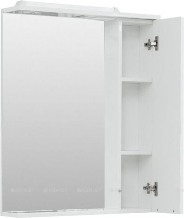 Зеркало-шкаф Aquanet Гретта 70 белый 