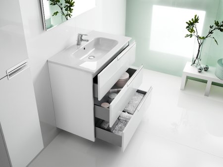 Тумба под раковину Roca Victoria Nord Ice Edition 80 ZRU9302835 Белый глянец 