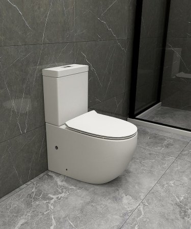 Унитаз компакт Azario Corsa AZ-2062S с бачком и сиденьем Микролифт 