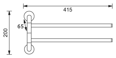 Полотенцедержатель Aquanet 3689 