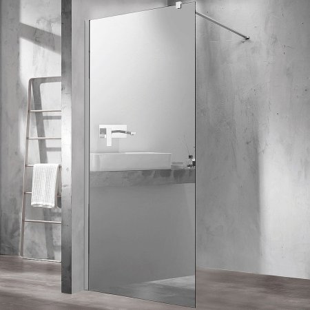 Душевая перегородка Vincea Walk-In 90 VSW-1H900MR профиль Хром стекло зеркальное 