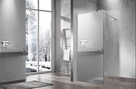 Душевая перегородка Vincea Walk-In 90 VSW-1H900MR профиль Хром стекло зеркальное 