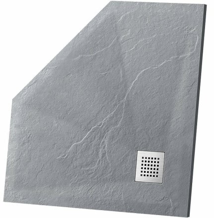 Душевой поддон из искусственного камня Vincea 100х100 VST-4SP1010G Серый 