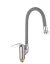 Смеситель для кухни с гибким изливом Shevanik S5543-9, хром/серый 