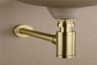 Сифон для раковины CeramaLux RD015 Золото