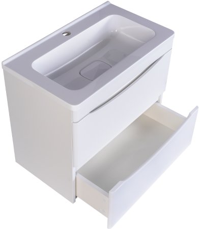 Тумба под раковину Style Line Бергамо 60 СС-00002316 подвесная Белая антискрейч 