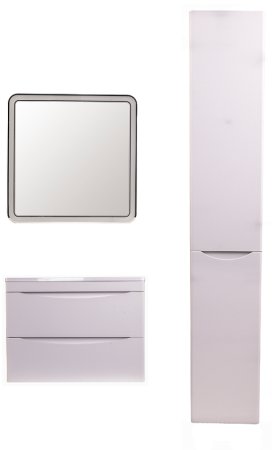 Тумба под раковину Style Line Бергамо 60 СС-00002316 подвесная Белая антискрейч 