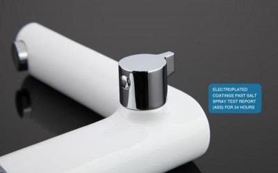 Смеситель на борт ванны Gappo G48 G1148 Белый Хром 