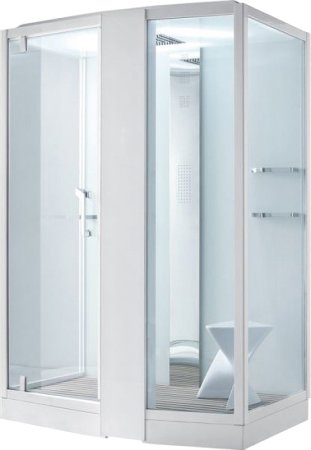 Душевая кабина Orans SR-89102RS белая, с баней 